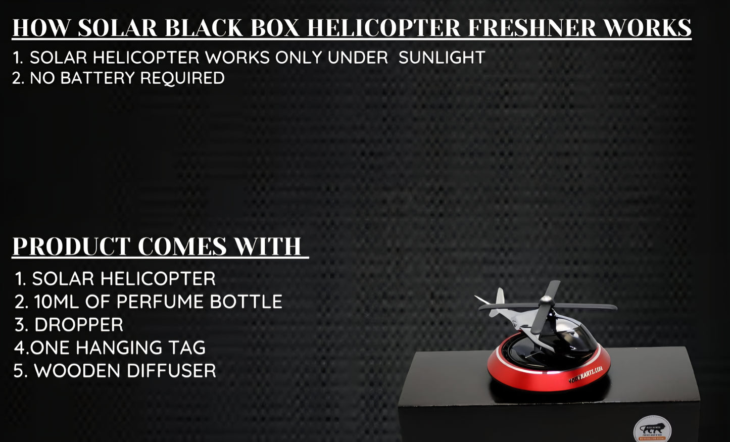 Solar Helicopter Air-freshner